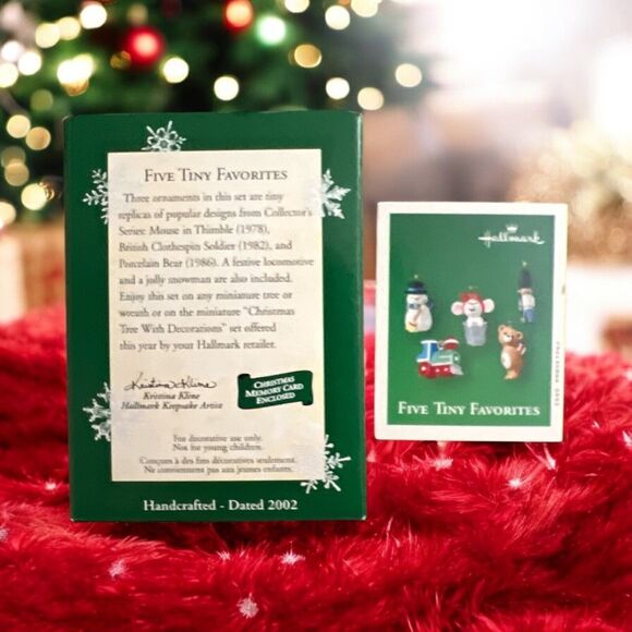 2002 Hallmark Keepsake Ornament QXM4566 Five Tiny Favorites Miniature - Picture 5 of 5